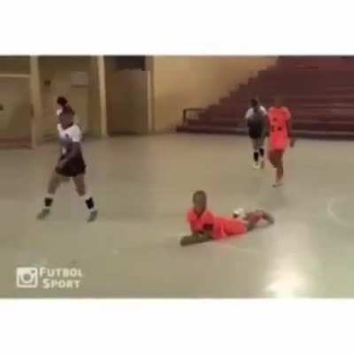 she went in there with brute force