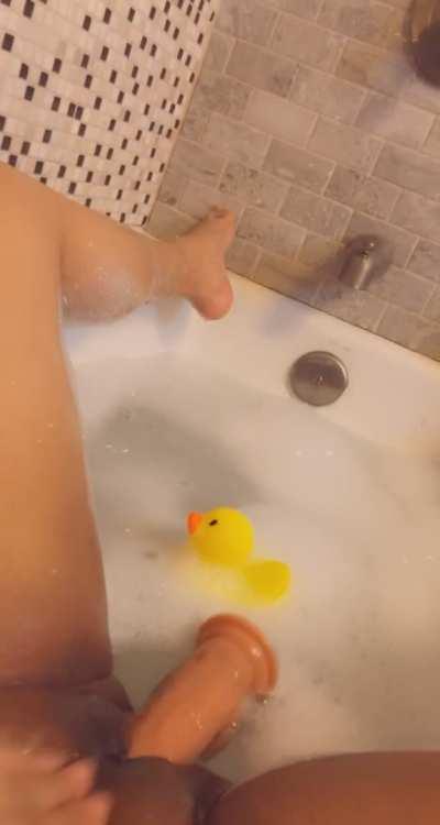 Just me and my ducky having some bath time fun 🧼🛀💕