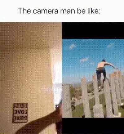 The cameraman be in creative mode