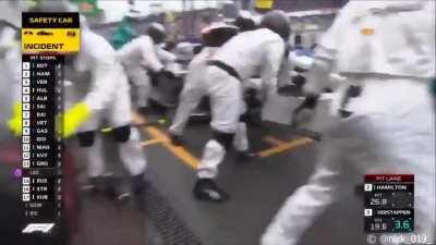 Mercedes pitstop drama clown music edit.