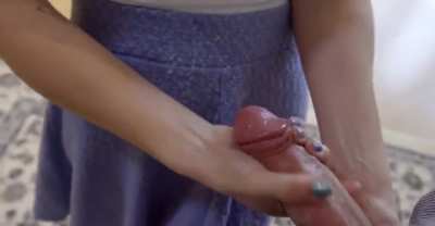 Cumming on Her Skirt