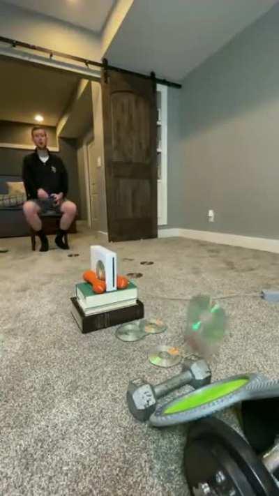 World’s first backboard disc ricochet