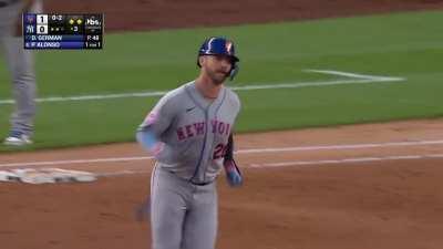 [Highlight] [Highlight] Pete Alonso's 3-run homer gives the Mets a 4-run lead over the Yankees in the 3rd.