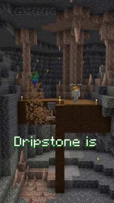 Watch out for stalactites