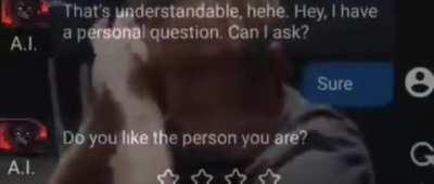 The man in the mirror nods his head