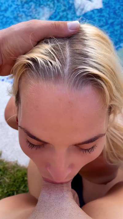 His cock down my throat