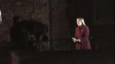 Just gonna disrupt a newscast