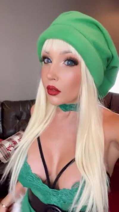 Santa’s Little Helper is back this year to help Santa out in a new video (OnlyFans)