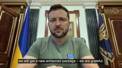 President Zelenskyy's nightly address with English subtitles.