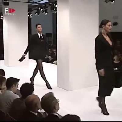 Modelling for Dolce and Gabbana 1995