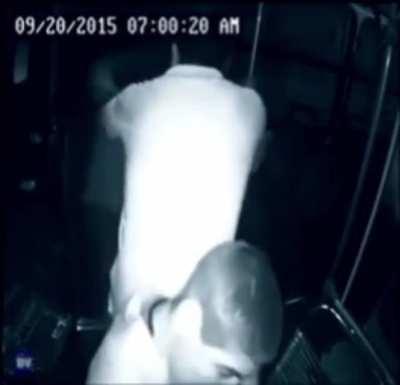 Brave boy with cerebral palsy defends bus driver from an assailant.