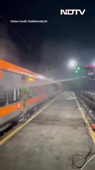 Railways releases video showcasing drone-powered cleaning for Amrit Bharat Express