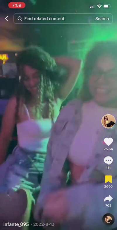 Shaking ass at the club