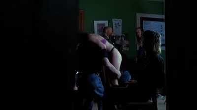 Marky Mark picking up Alyssa Milano in Fear (1996)