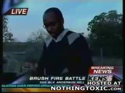 Live TV reporter called out for trespassing: 