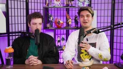 Felix look really hyped up lol