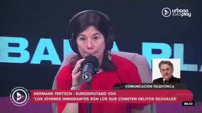 Hermann Tertsch (Eurodiputado VOX) en entrevista con María O’Donnell sobre lo que dijo Milei en su comunicado oficial a España: 