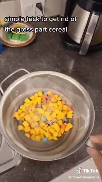 Right way to eat cereal