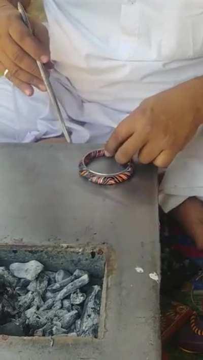 Bangles making, Rajasthani style
