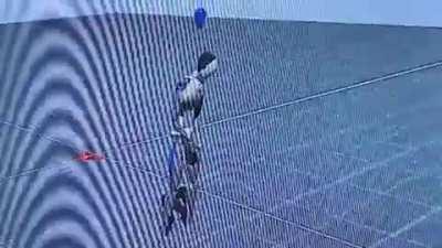 Josh's bathroom break (from their instagram)