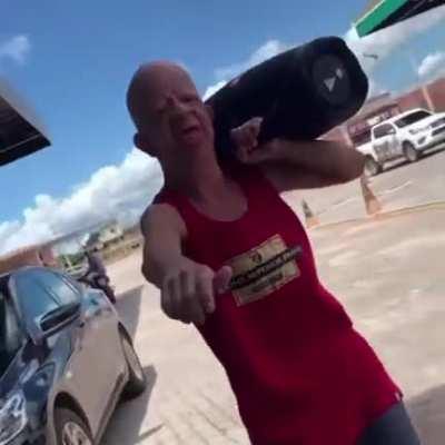 Bruce be yelling at the person he banning, meanwhile, the chat be like