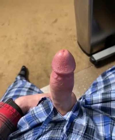 Does my hands free cumshot make you wish you were on your knees?