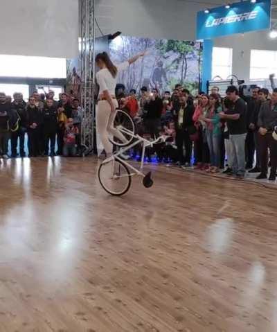 Stunt with a bike