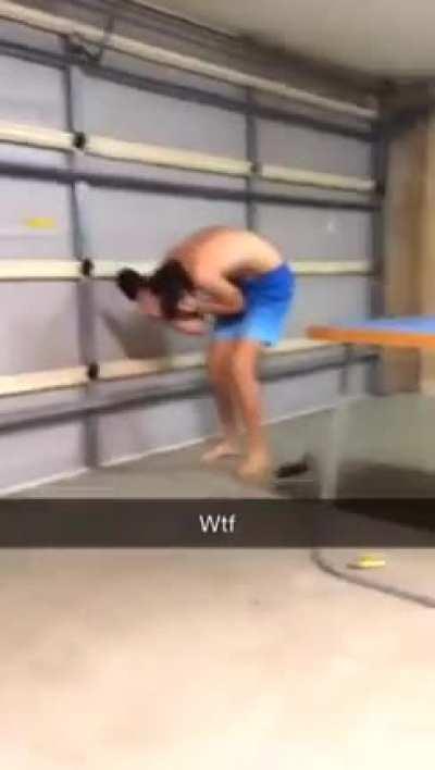 Kid throws ping pong paddle at his brother