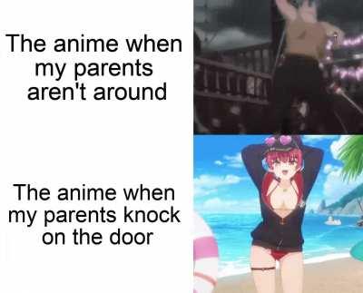 Why must my parents come at the perfect time...