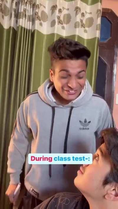 [Hindi (or Urdu) > English] School exam-related meme