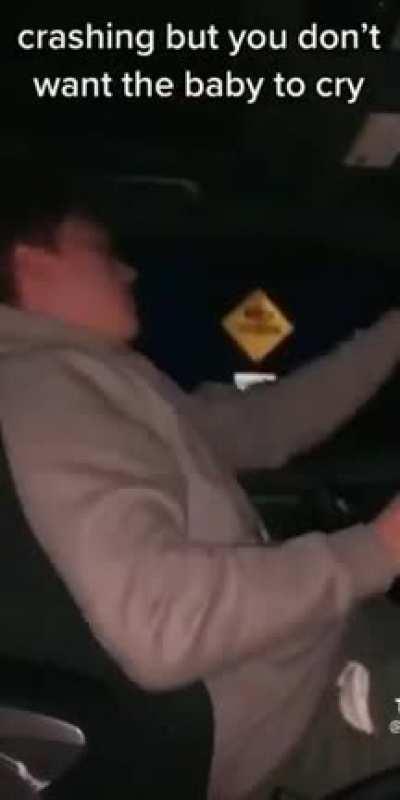 Why would there be a baby at the front seat anyways