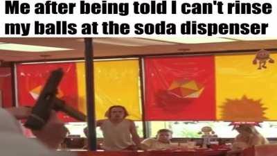 Sigma rule #53: Don't let anyone tell where or where not you can rinse your balls at