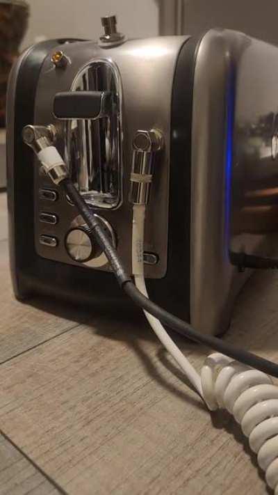 We made a toaster fuzz pedal lol