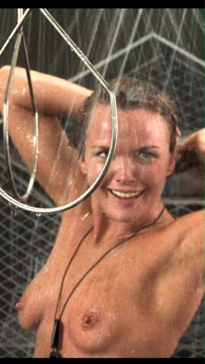 One time I got so turned on watching Dina Meyer's shower scene in Starship Troopers with a friend that I snuck into the bathroom and jerked off right in the middle of the movie (1997)