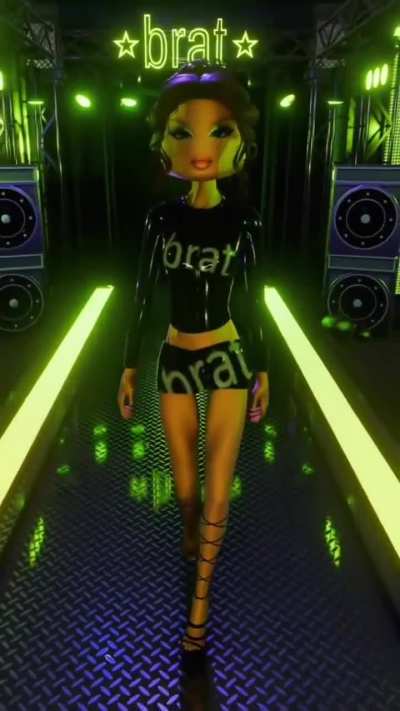 i mashed up GUESS and the dress to impress theme, in honor of the dti X brat update 😭 