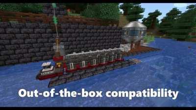 I made a mod that adds water transportation to Minecraft!