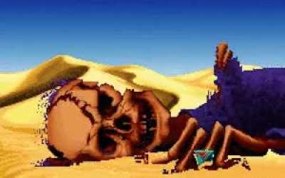 This game over screen from Dune (1992).