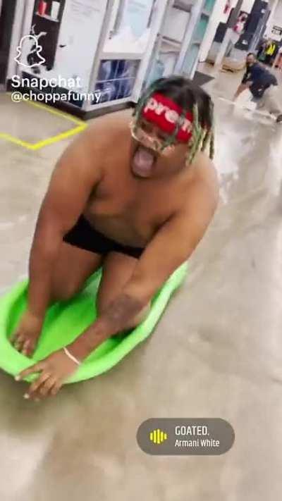 Idiot makes mess then harasses Walmart employee for clout