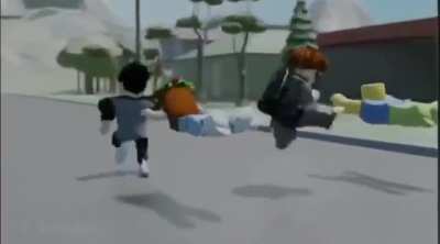 He is bac- wait wtf is he doing