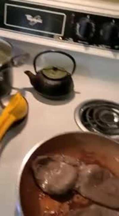 Loves to yell while cooking