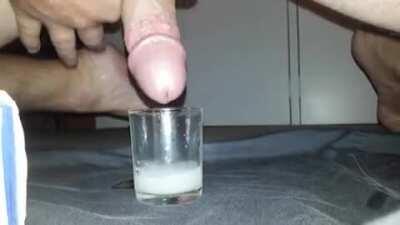 Literally a cumshot