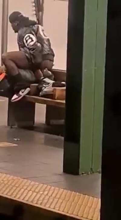 Thugs at train station  