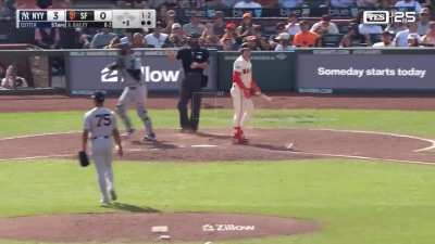 Camilo Doval with a strong eighth inning today striking out the side against his former team!