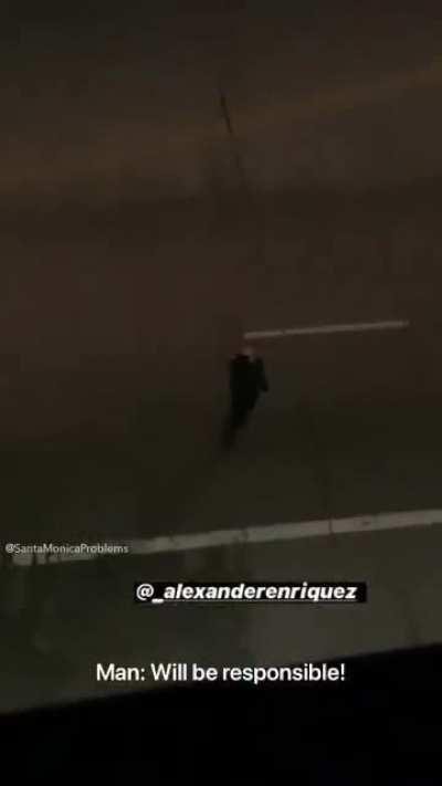 WCGW Ranting at night in the middle of the road.