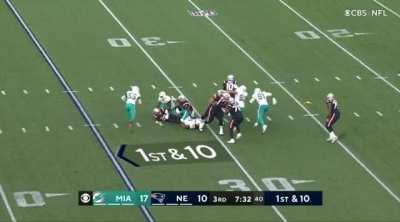 Mac Jones best play of the game; shame it was taken away by the penalty