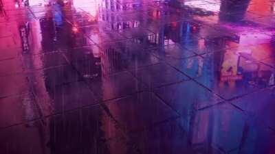 3D Vaporwave Puddles [No Cam Movement]