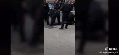 Cops Taser Handcuffs Black Man for Resisting