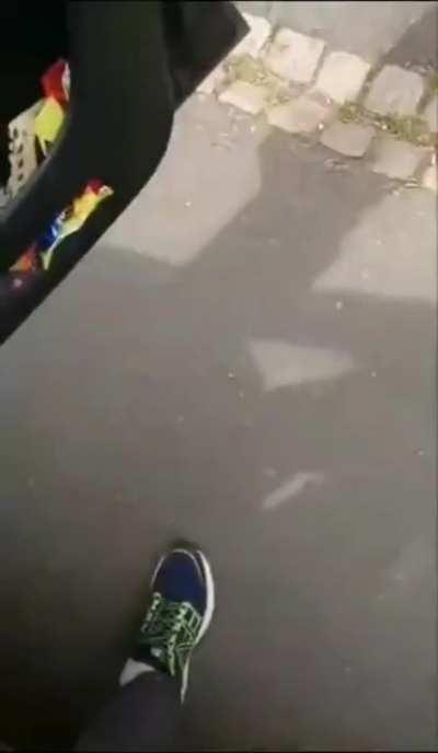 AITA: This asshole in his car kept shouting at me