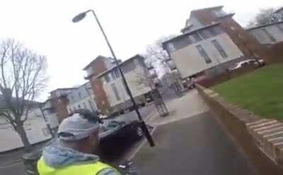 WCGW cycling too fast on the sidewalk