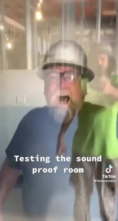 To make a sound proof room.